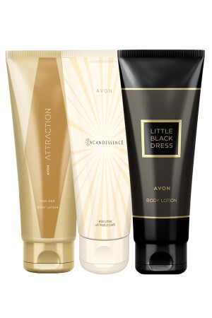 (MNZ-Attraction Incandescence) و (Little Black Dress Body Lotion Set) (مباك 3011) - Avon