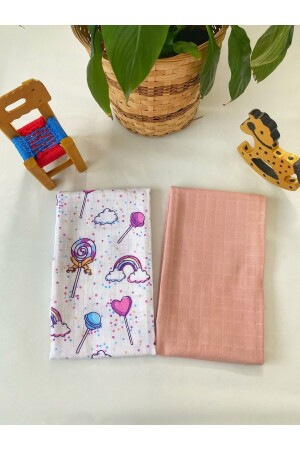 MNZ-Baby 80x90 شكل لوليپوب مسلين غطاء 100% القطن الطفل مسلين الأطفال مسلين غطاء Hmuslin01 - HOCCA