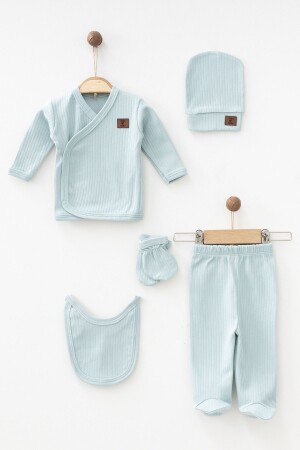 (MNZ-BABY ORGANIC 5-piece NEWBORN HOSPITAL DISPLAY SET) (مجموعة إظهار المواليد الجدد المواليد - Yukobaby Bebeğiniz Için En Doğalı