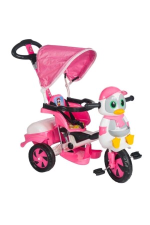 MNZ-Baby Poufi البينغوان تحكم الأبوين دراجة الأطفال على ثلاث عجلات ديلفر - Dilaver