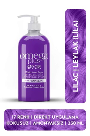 MNZ-Bad Girl ليل (ليلاك) صباغة الشعر ذات اللون خالية من الأمونيا 250ml 8681807041926 - Omega Plus
