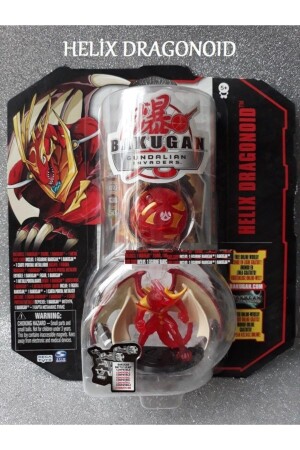 MNZ-Bakugan Helix Dragonoid Bakunano Toy الأصلي Helix Dragon الأحمر 7868567856 - Spinmaster