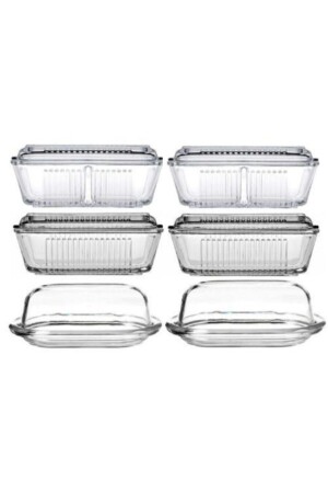 (MNZ-Basic Frigo) - 6 قطع زجاجية لافطار (Butter Bowl Set 98402-97711-1977 - Paşabahçe