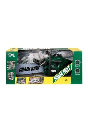 MNZ-Battery Powered Sound Chainsaw Sawmill Wood محرك الخشب الخضراء الخضراء الخضراء - can oyuncak