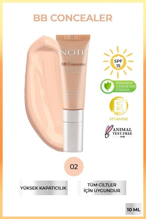 مُخفّف من MNZ-BB 02 SPF 15 تحت مُخفّف العين - Note Cosmetics