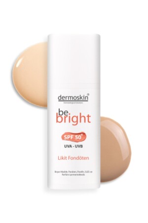 MNZ-Be Bright Spf50+ Liquid Foundation 33ml - ضوء - Dermoskin