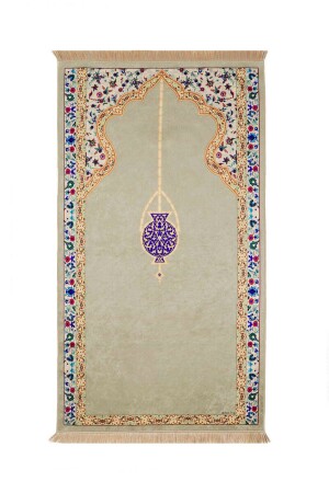 فرشة صلاة من سجادة خليطية من نوع MNZ-Beige - Bursa İpek