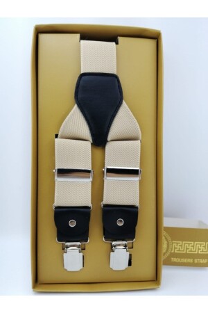 MNZ-Beige Salopet trouser Hanger SLP1064ASK - Elegans Giyim Aksesuar