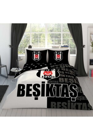 MNZ-Beşiktaş علامة الشعار القطن غطاء الغطاء مجموعة Tac-1000042141 - Taç