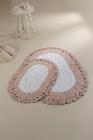 MNZ-Bianca 100% علبة حمام الكتوت Ecru 40x60+60x90 11913981995 - İrya
