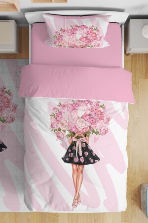 MNZ-Big Rose Bouquet Girl نمط واحد الأطفال الأطفال الغطاء الغطاء مجموعة evnev00278 - Evpanya