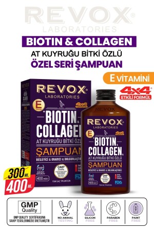 MNZ-Biotin Collagen خياطة الخيل النباتي استخراج مضاد لخسارة الشعر تأثير النمو السريع شامبو التكليف - Revox