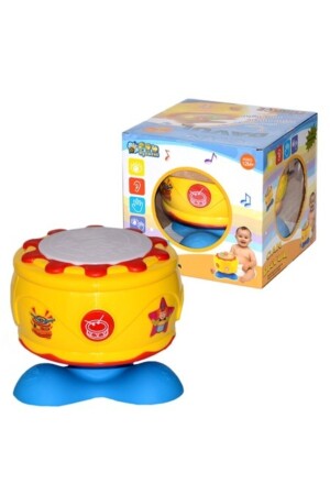 MNZ-Birlik Light Sound Rock Drum أداة موسيقية الطفل اللعب التعليمي dop6922416igo - Birlik Oyuncak