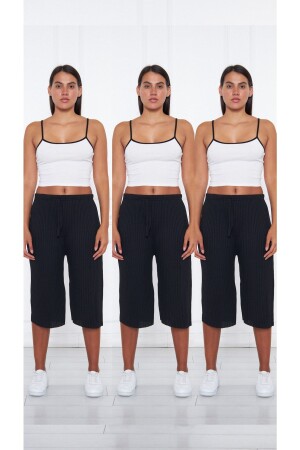 MNZ-Black - Black - Black - Black Women Corduroy Pants & Tracksuit - البيجاما المنزلية العادية - Oyga