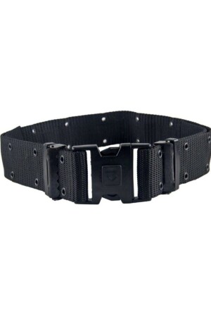 MNZ-Black Perforated Knit Bandolier Jöak الشرطة الحزام العسكري (اللون الأسود) ÇÖP108 - UNİFORMTÜRK