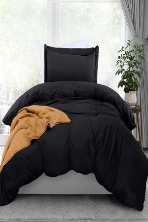 MNZ-Black Ranforce نُسجة غطاء واحد من الغطاء Set Black-Tek05 - Garden Home
