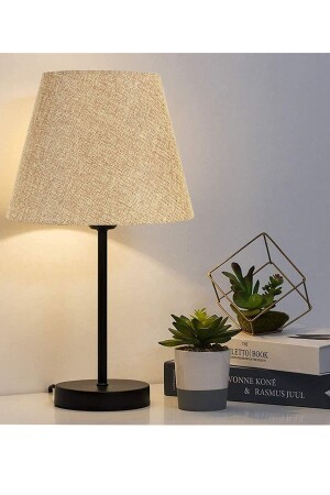 MNZ-Black لمبعة واحدة ظل طاولة معدنية مصباح الرمل بيج TYC00604278751 - EvLight