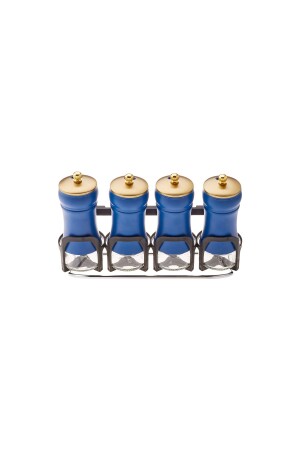 (MNZ-Blue Berry 5 Piece Line Glass Spice Set) ، مجموعة 153. 03. 06. 8988 - Karaca