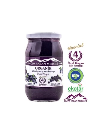 MNZ-Blueberry and Aronia Extract Puree - بدون سكر - 350 جرام - Hopa Yaban Mersini
