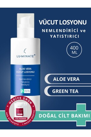 مادة مادة MNZ-Body Lotion Aloe Vera و الشاي الأخضر، الجلد الطبيعي والجاف، مرطبة عميقة Lt00027 LT00027 - Luminate