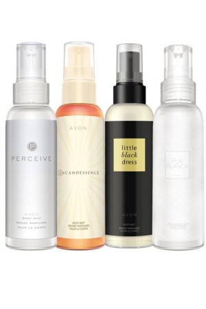 MNZ-Body Mist ريحة الرواسب الجسم حزمة من أربعة - Avon