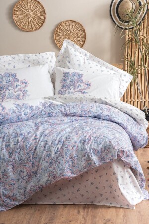 MNZ-Bohemian Double Duvet Cover Set Mapiya Blue 8680108068274 - Cotton Box