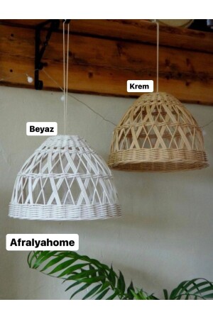 مصباح النسيج من طراز MNZ-Bohemian Lamp Candelier Rattan Candelier Bamboo Wicker Candelier غرفة المعيشة المطبخ إنتاج خاص Candelier ( - AFRALYAHOME