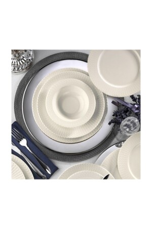 MNZ-Bone Iron 24 Piece Dinnerware Set BNIRN24Y200 - Kütahya Porselen