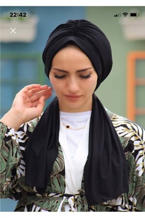 صناعة ملابس الحجاب من نوع MNZ-Bone Shawl Ready Hijab Clothing Design - Nilbutik