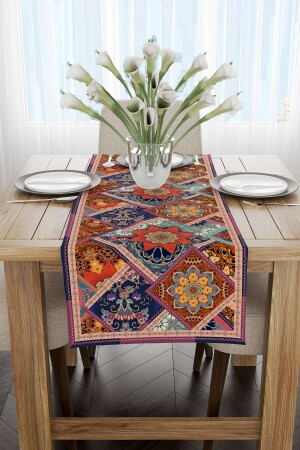 MNZ-Brown Multicolor عرقية العمر الخميس نمط طباعة الرقمية الجري Cgh740-rn CGH470-RN - Cango Home