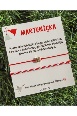 MNZ-Butterfly Marteniçka بكرة حلقة حمراء مجموعة سوار - H Heroplez