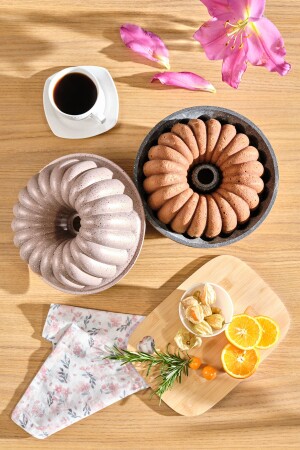 MNZ-Cake Pro Lina Rosegold Cast Slice Cake Mold 25-5 سم - Karaca