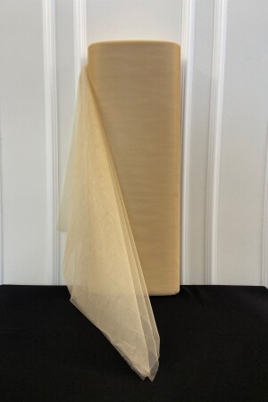 MNZ-Cappuccino تزيين التول - Bohça مستحيل العروس العريس وعد العقد الزفاف المواطن الحقيبة هدية زينة - 100x300cm - Zeymerade