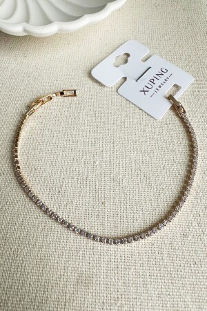 MNZ-Caprea Brass Xuping Waterway Bracelet نسائي القلادة المقاومة للشوهرة القلادة نسائية 18+1 سم - Moda