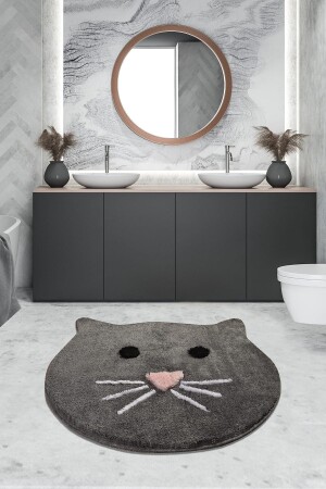 MNZ-Cat المدخن 90x90 سم حمام الغسيل الغسيل، غير المنزلق القاعدة 8694545034951 - Chilai Home