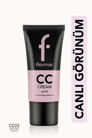 كريم MNZ-Cc (الورد) للمساعدة في منع ظهور البقع المظلمة - كريم Cc - Cc03-8690604534722 - Flormar