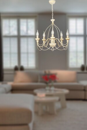 MNZ-Celasun 5 Piece Cream صفرة الباتينا الشنابل الإضاءة الحديثة 00605 0324 39 099 - Venon