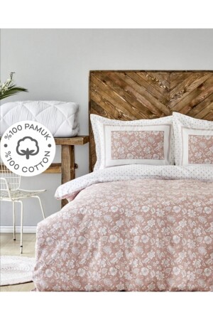 MNZ-Celerina Pink 100% القطن مزدوجة المثبتة غطاء القماش مجموعة AyminaMagazacılık363809 - Karaca Home