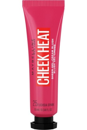 MNZ-Chek Heat Liquid Blush - 25 فوكسيا Spark - فوكسيا - Maybelline New York