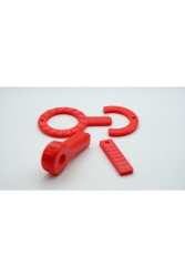 مجموعة أنابيب MNZ-Chewable - صلابة متوسطة CT234RED - Prinot
