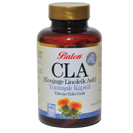 زيت السافلور MNZ-CLA (حمض لينوليكي متوافق) 100 كبسولة ناعمة - Balen