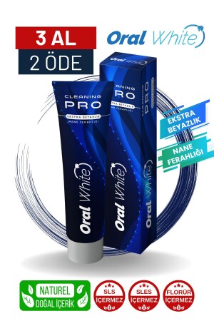 MNZ-Cleaning Pro Extra Whiteness Mint طازجة 75 مل - Oral White