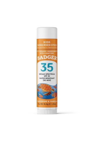 MNZ-Clear Zinc صمام الأطفال واقي الشمس SPF 35 18 gr 634084472097 - Badger