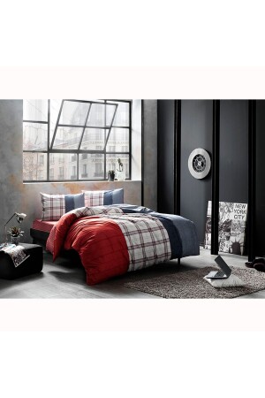 MNZ-Cloud Ranforce Queen Size Duvet Cover Set الأحمر 60192524 - Taç
