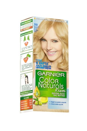 ملون MNZ-Color طبيعي لون الشعر 110 ضوء إضافي شقراء طبيعية 41995 - Garnier