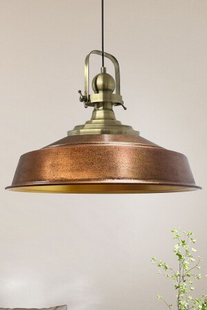 MNZ-Copper Color Noble Single Chandelier Antique Headboard Retro Pendant Lamp مطعم صالة إضاءة غرفة المعيشة BMM2013 - Bamyum
