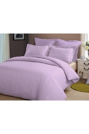 MNZ-Cotton King Size Lilac Color غطاء القماش المعدل Battlila - METİNEV