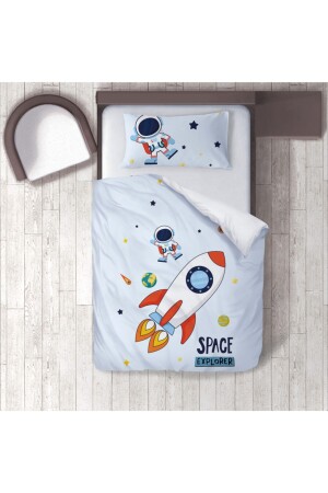 MNZ-Cotton Micro Satin فضاء رائع غرفة الأطفال غطاء الغطاء للأطفال مجموعة ibrtnb221 - instababyrooms