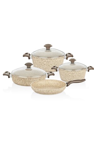 MNZ-Creamy Granitec 7 Piece Kitchen Set CRE3001 - Falez
