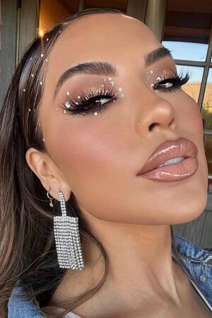 MNZ-Crystal Sparkling Body Hair وFace Stone Sticker هولوغرام للكرآة RMC0125 - sebura